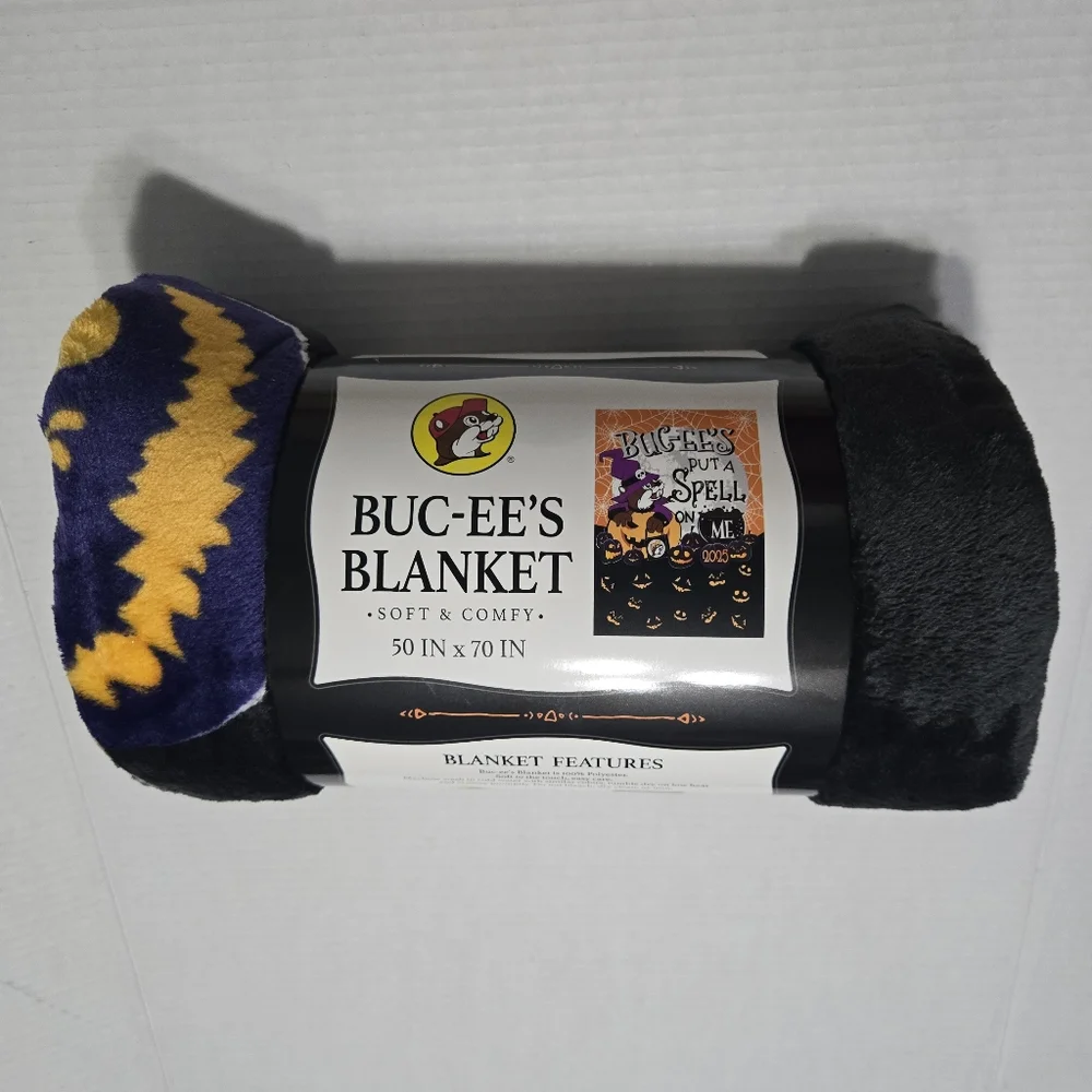 Put A Spell On Me BUCEE 2025 Holiday Beaver Throw, Bucee Halloween Blanket NEW